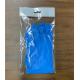 Blue Color Spray Flocklined Kitchen Rubber Gloves S M 55g