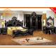 New fashioned real leather Romantic style 5-star hotel king expensive cheap antique antique reproduction bedroom sets