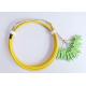 Machine Polishing 12F Fiber Optic Pigtail 0.9mm G657A1 Distribution Cable