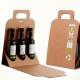 Kraft Wine Bottle Postal Boxes with a Hanger