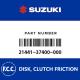 FCC Original Motorcycle Clutch Friction Disk for Suzuki GSX400 GS450, 21441-37400