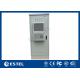 Double Wall Floor Mounted Outdoor Electrical Enclosures Cabinets With Air Conditioner And Fan 42U