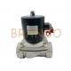 Silver Water Solenoid Valve 2S-400-40 / Stainless Steel Solenoid Valve Direct Drive