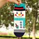 Colorful christmas snowman patterned design winter cotton socks for women