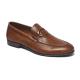 BRUNO VIERO Adult Leather Tan Slip On Dress Shoes