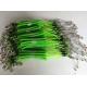 1.5m full internal stainless steel lanyard tether green rubber coated strong tool tethers