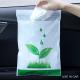 Biodegradable Disposable Car Trash Bags PLA Self Adhesive Portable Leak Proof Vomit Bags White Cartoon Trash Bags