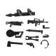 MOC city accessories ww2 guard soldier army bricks swat team military weapons guns building block
