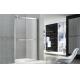 10mm Tempered Double Move Glass Shower Doors With CE certification Big Hanging Wheels Double Handles