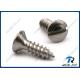 304/316/410/18-8 Stainless Steel Slotted Oval Head Sheet Metal Screw