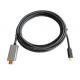 TYPE C Aluminum HDMI A Male 3.3FT Video Projector Cable