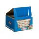 Blue Color Corrugated Packaging Box , Custom Printed Cardboard Boxes