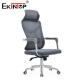 Gray High-back Office Chair With Mesh Fabric Material And Modern Style