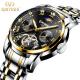 Black Dial  Skeleton Mechanical Watch Automatic Mechanical Watch