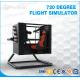 2.2m X 2.5m X 2.2m VR Flight Simulator 720 Degree Rotation 40 Inch TV Display
