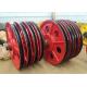 Wear Resistance Stainless Steel Wire Rope Sheaves , Wire Rope Pulley Wheels