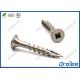 304/18-8 Stainless Square Drive Flat Bugle Head Deck Screws, Type 17 Auger Tip