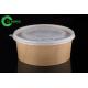 Rigid Home Kraft Paper Bowls 32 Oz Durable Biodegradable Disposable Bowls