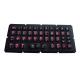 Silicone Rubber Ruggedized Keyboard with Hula Pointer Backlight