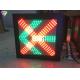 Red Cross Green Arrow Traffic LED Display Traffic Warning Signal Light 400*400