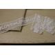 white Guipure Lace Trim By The Yard Wave Shaped Tulle Lace double edged 7.5CM