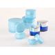 Professional  Transparent And Blue Plastic Cosmetic Jars 50ml