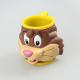 Promotional Animal Design Plastic Rubber 3D Ice Cream Cup Water Cup In Color Hand Painting