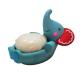 Frog Shape Soap Dish Soft Vinyl Toys Cute Animal Design Custom 7cm Diameter