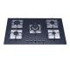 Easy Clean 5 Burner Gas Hob Top Tempered Glass Gas Cooktop