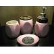 Under glazed color ensembles Ceramic Bath Accessories sets for shower fittings