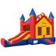 Full Size Inflatable Bouncer Combo Big Jumpy House Silk Printing Enviroment - Friendly