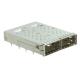 2170805-4 QSFP28 1x2 Cage With EMI Springs 28 Gb/S Modular Jack