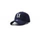 Embroidered Kids Cotton Baseball Cap 6 Panel Blue Good Air Permeability Fashion Style
