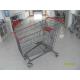 Zinc Plating 270L Steel Supermarket Shopping Carts  Mainly For European