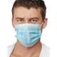 Blue Color Earloop Procedure Masks , 3 Ply Surgical Mask Free From Foreign Smell