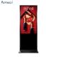 Double Sides Metal Case plus Toughened Glass Panel standing digital signage