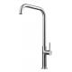 Fancy water tap Bathroom Mixer satin brushed finished single handle basin faucet