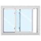Low-E Double Glass Sliding PVC Window for Commercial Villa 2023 30*30 from Plastic Frame