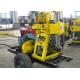 200 Meters Depth Hydraulic Borewell Machine Vertical Customized Wheels Mounted