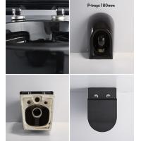 Dual Flush Gravity Wall Hung Toilet P Trap Self Cleaning Glaze