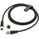 M12 A-Code 5 Pin Male To Female Aviation Sensor Connector Industrial Shielded Cable For Sensor Devices Network 2M/6.5Ft