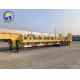 60 80 100 Tons Lowboy Semi Trailer with 7000-8000mm Wheel Base and 15/80/22.5 Tires
