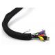 Fireproof Protection Net Fiber Optic Tools Black PET / Nylon Flame Retardant Cable Sleeve