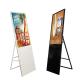 Tilt foldable Floor Standing 32 inch LCD digital advertising multimedia player display