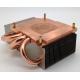 120W Copper Base Plate Aluminum Fin Copper Pipe Heat Sink For CPU Cooling