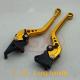 Motorcycle CNC adjustable aluminum brake and clutch levers with long handle