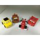 BPA free Vinyl Pullback Racer Cars toy, PVC Cars pull-back vehicle toy