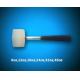 white rubber mallet hammer with steel handle