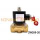 2W200-20 Brass Normal Closed Solenoid Valve 2/2 Way 12V 24V 110V 220V