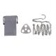Stainless Steel Picnic Tripod Convenient and Adjustable for Outdoor Campfire Barbecue
